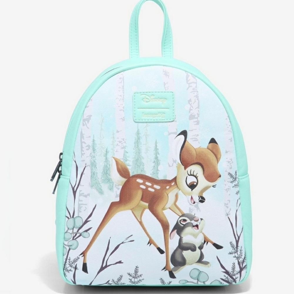 Loungefly Disney Bambi and Thumper "Snow Day" Mini Backpack NWT